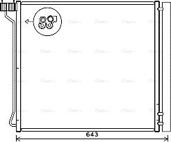AVA BW5474D - Condensateur, climatisation droxauto.com