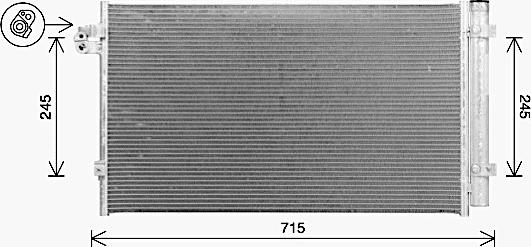 AVA BW5616D - Condensateur, climatisation droxauto.com