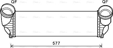 AVA BWA4543 - Intercooler, échangeur droxauto.com