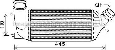 AVA CN 4270 - Intercooler, échangeur droxauto.com