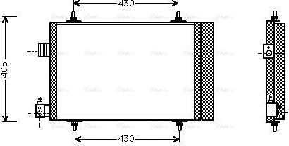 AVA CN5173D - Condensateur, climatisation droxauto.com