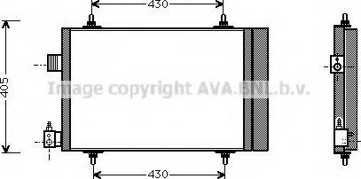 AVA CNA5173 - Condensateur, climatisation droxauto.com