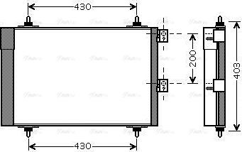 AVA CN5241D - Condensateur, climatisation droxauto.com