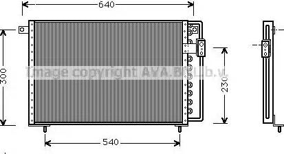 AVA CR 5036 - Condensateur, climatisation droxauto.com