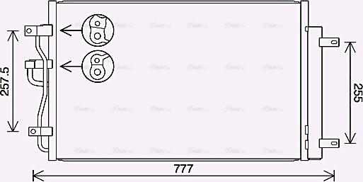 AVA CT5068D - Condensateur, climatisation droxauto.com