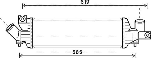 AVA DN 4337 - Intercooler, échangeur droxauto.com