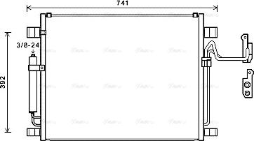 AVA DN5398D - Condensateur, climatisation droxauto.com