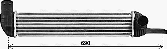 AVA DW4143 - Intercooler, échangeur droxauto.com