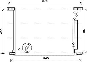 AVA DWA5139D - Condensateur, climatisation droxauto.com
