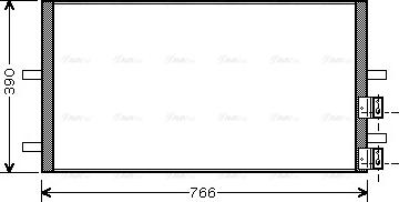 AVA FDA5407 - Condensateur, climatisation droxauto.com