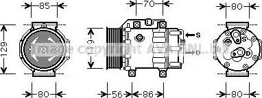 AVA FD K378 - Compresseur, climatisation droxauto.com
