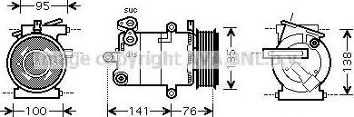 AVA FD K417 - Compresseur, climatisation droxauto.com