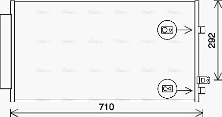 AVA FT5462D - Condensateur, climatisation droxauto.com