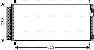 AVA HDA5264D - Condensateur, climatisation droxauto.com