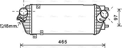AVA HY4293 - Intercooler, échangeur droxauto.com
