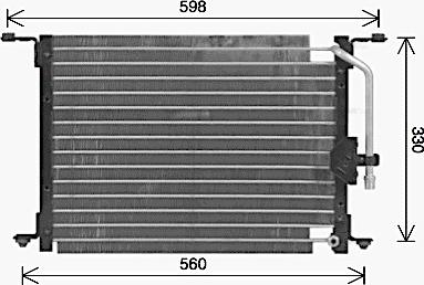AVA HY5582 - Condensateur, climatisation droxauto.com