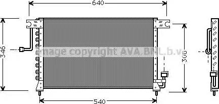 AVA HY 5036 - Condensateur, climatisation droxauto.com