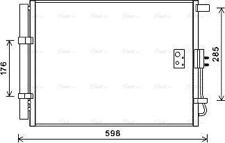 AVA HY5373D - Condensateur, climatisation droxauto.com