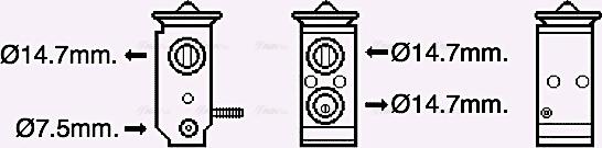AVA HY1579 - Détendeur, climatisation droxauto.com