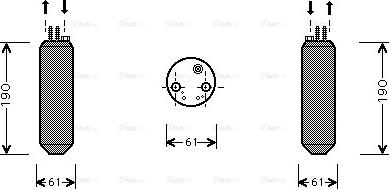 AVA HY D080 - Filtre déshydratant, climatisation droxauto.com