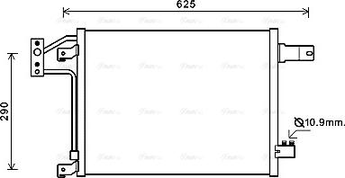 AVA JEA5049 - Condensateur, climatisation droxauto.com