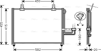 AVA KA5026 - Condensateur, climatisation droxauto.com