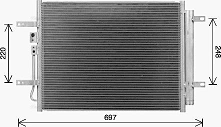 AVA KA5311D - Condensateur, climatisation droxauto.com