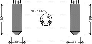 AVA KAD042 - Filtre déshydratant, climatisation droxauto.com
