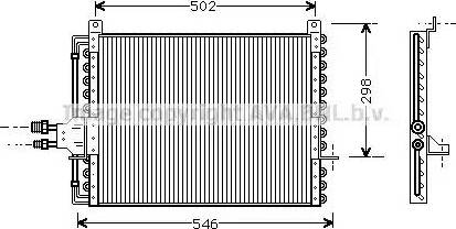 AVA MS5206 - Condensateur, climatisation droxauto.com