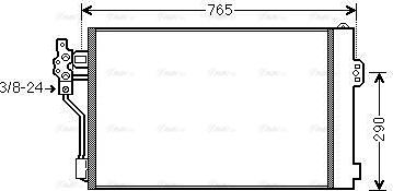 AVA MSA5484D - Condensateur, climatisation droxauto.com