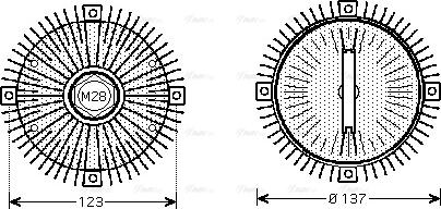 AVA MSC411 - Embrayage, ventilateur de radiateur droxauto.com