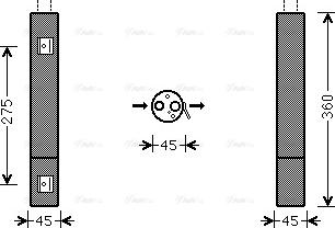 AVA MSD665 - Filtre déshydratant, climatisation droxauto.com