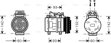 AVA MS K083 - Compresseur, climatisation droxauto.com