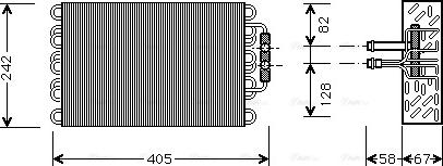 AVA MS V008 - Évaporateur climatisation droxauto.com