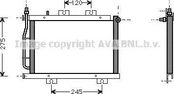 AVA MT 5108 - Condensateur, climatisation droxauto.com