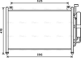 AVA MZA5236D - Condensateur, climatisation droxauto.com