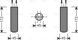 AVA MZ D185 - Filtre déshydratant, climatisation droxauto.com