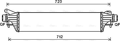 AVA OL4661 - Intercooler, échangeur droxauto.com