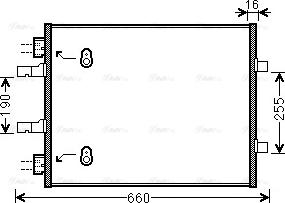 AVA OL 5480 - Condensateur, climatisation droxauto.com