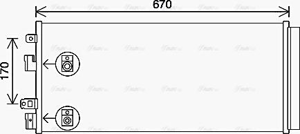 AVA OL5690D - Condensateur, climatisation droxauto.com