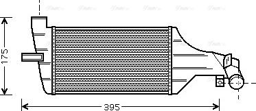 AVA OLA4374 - Intercooler, échangeur droxauto.com