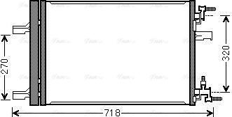 AVA OLA5500D - Condensateur, climatisation droxauto.com