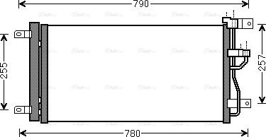AVA OLA5612D - Condensateur, climatisation droxauto.com