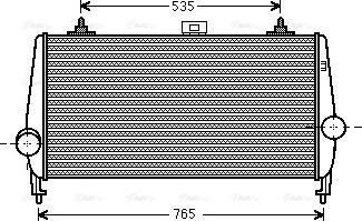 AVA PEA4338 - Intercooler, échangeur droxauto.com