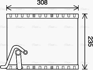 AVA PEV401 - Évaporateur climatisation droxauto.com