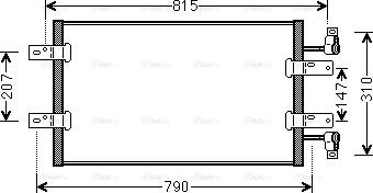 AVA RTA5451 - Condensateur, climatisation droxauto.com