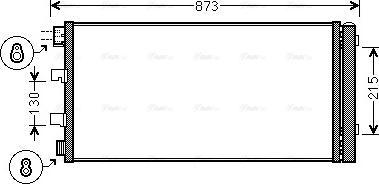 AVA RTA5475D - Condensateur, climatisation droxauto.com