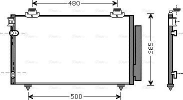 AVA TO5481D - Condensateur, climatisation droxauto.com