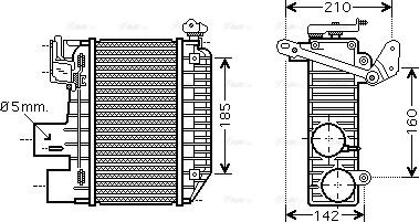 AVA TOA4365 - Intercooler, échangeur droxauto.com