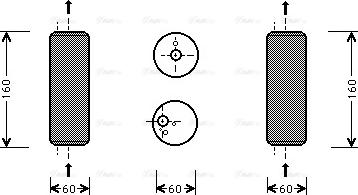 AVA VND293 - Filtre déshydratant, climatisation droxauto.com